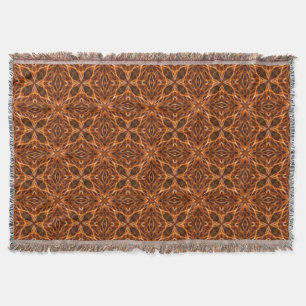 Couverture Brown Kaleidoscope Mandala Motif