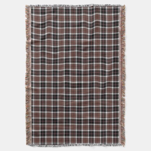 Couverture Brown Plaid Throw Blanket (devant Vertical)