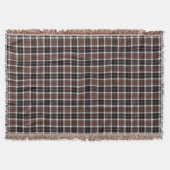 Couverture Brown Plaid Throw Blanket (Devant)