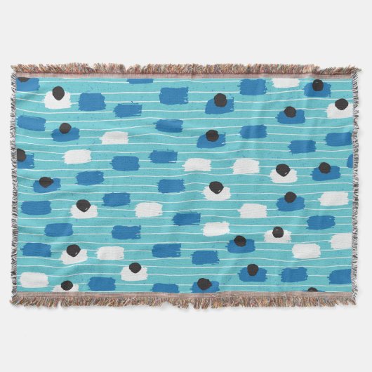 Couverture Brush course sans couture motif, dessiné à la main (Devant)