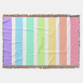 Couverture Bubblegum arc-en-ciel et bandes blanches (Devant)