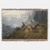Couverture Buck & Doe Deer Herd Dans Le Paysage Forestier Art (Devant)