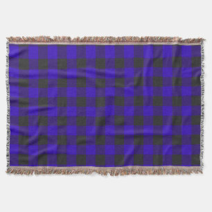 Couverture Buffalo Plaid Royal Blue Check