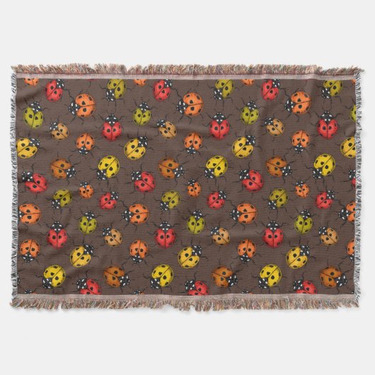 Couverture Bugs colorés sur brun (Devant)