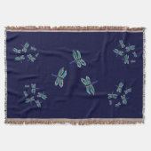 Couverture Bugs Motif Dancing Blue Dragonfly (Devant)