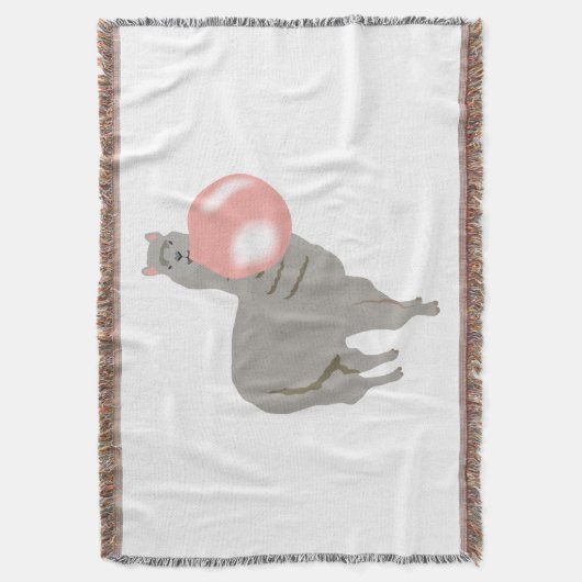 Couverture Bulle de gomme Llama soufflant bulle (devant Vertical)