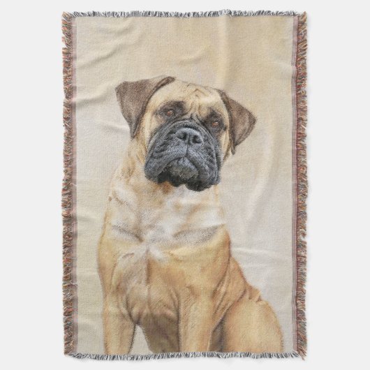 Couverture Bullmastiff Peinture - Joli chien d'origine art (devant Vertical)