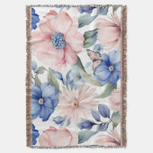 Couverture Bunch de fleurs rose et bleu classique (devant Vertical)
