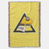 Couverture bus jaune classique triangle (devant Vertical)