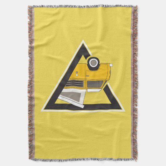 Couverture bus jaune classique triangle (devant Vertical)