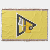 Couverture bus jaune classique triangle (Devant)