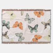 Couverture Butterfly Pattern Fleece Cotton Throw Blanket (Devant)
