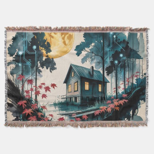 Couverture Cabane au Clair de Lune, Art de la Forêt Japonaise (Devant)