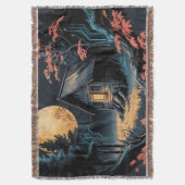 Couverture Cabane au Clair de Lune Forêt Japonaise Art (6) (devant Vertical)