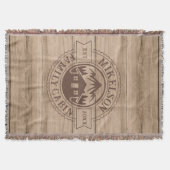 Couverture Cabine de famille en bois rustique personnalisé (Devant)