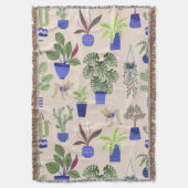 Couverture Cactus Motif Succulent (devant Vertical)