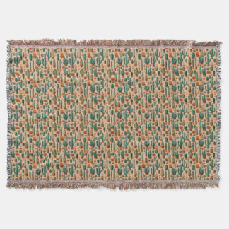 Couverture Cactus pointillés du sud-ouest avec Tassels