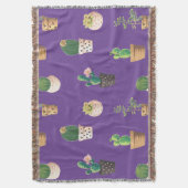 Couverture Cactus Succulents de Dessert Vert dans les pots (devant Vertical)