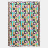 Couverture Cadeau Chat | Motif de chat mignon Kawaii (devant Vertical)