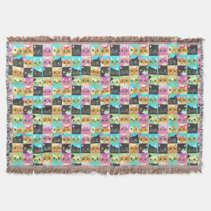 Couverture Cadeau Chat Motif de chat mignon Kawaii