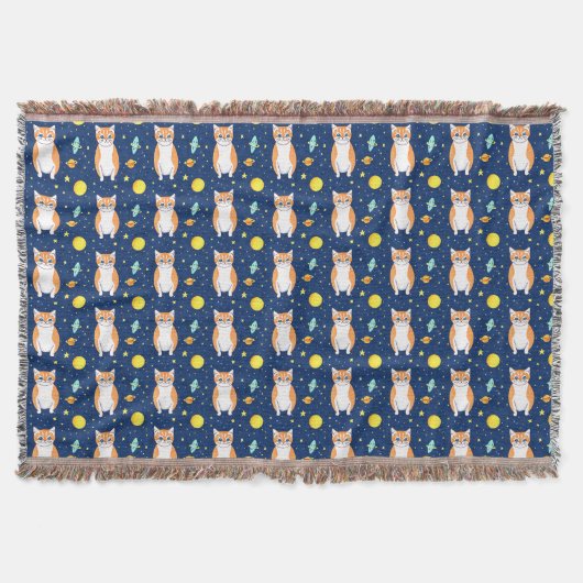 Couverture Cadeau de chat | Graphique de Motif de chat spatia (Devant)
