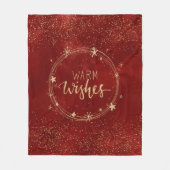 Couverture cadeau de Noël Warm Wings rouge (Devant)