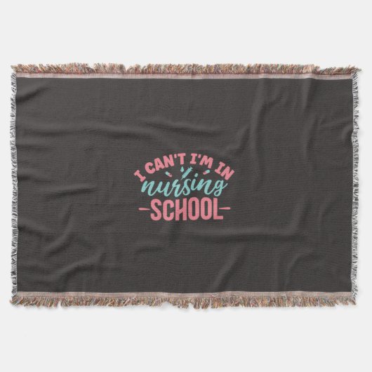 Couverture Cadeau infirmière | Je Suis À L'École De Soins Inf (Devant)