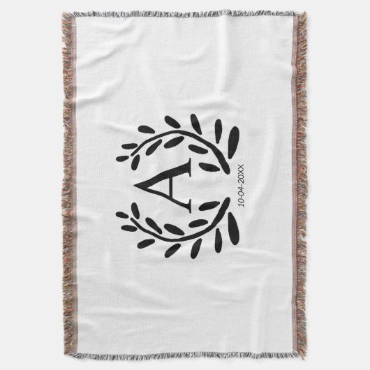 COUVERTURE CADEAUX DE GARÇON D'HONNEUR MONOGRAMME ANNÉE DATE  (devant Vertical)