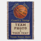 Couverture Cadeaux d'entraîneur de football personnalisés par (devant Vertical)