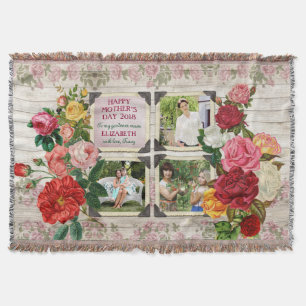 Couverture Cadre vintage de photo d'Instagram de roses du