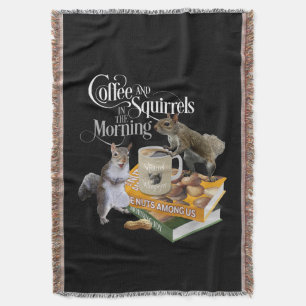 Couverture Café et écureuils - Drôle Écureuil Jeu
