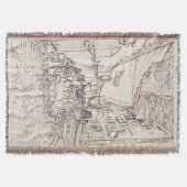 Couverture Café Terrasse en soirée, Dessin d'art, Van Gogh (Devant)