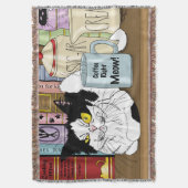 Couverture Café Tuxedo Chat amusant (devant Vertical)