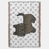Couverture Cairn Terrier Tacheture Foncé Chien de Dessin Anim (devant Vertical)
