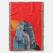 Couverture Calandre Cadillac bleue des années 1950 (devant Vertical)