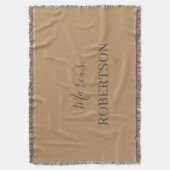 Couverture Calligraphie monogramme marron minimaliste profess (devant Vertical)