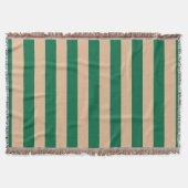 Couverture Camel Beige & Classic Green Bande (Devant)
