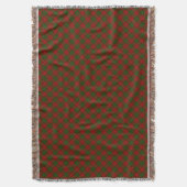 Couverture Cameron tartan rouge vert plaid (devant Vertical)