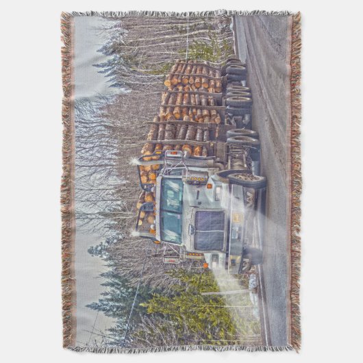 Couverture Camion d'exploitation forestière blanc - Camion et (devant Vertical)