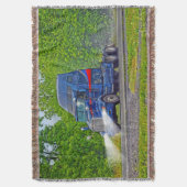 Couverture Camion lourd bleu sans la route de charge (devant Vertical)