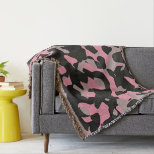 Couverture Camo rose et noir
