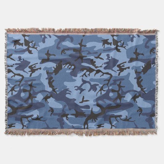 Couverture Camouflage bleu marine, Militaire, Armée (Devant)