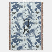 Couverture Camouflage d'hiver fractal (devant Vertical)
