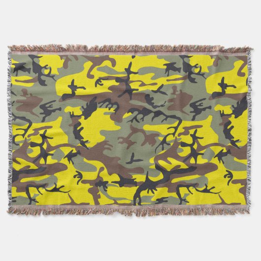 Couverture Camouflage jaune et Brown, Militaire, Armée (Devant)