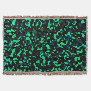 Couverture Camouflage noir Cool vert tendance