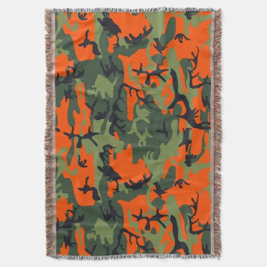 Couverture Camouflage orange et vert, Militaire, Armée (devant Vertical)
