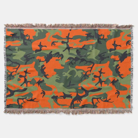 Couverture Camouflage orange et vert, Militaire, Armée (Devant)