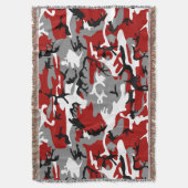 Couverture Camouflage rouge et gris, Militaire, Armée (devant Vertical)