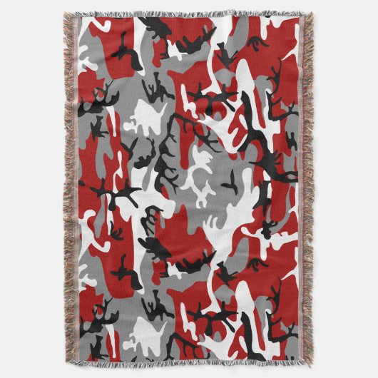 Couverture Camouflage rouge et gris, Militaire, Armée (devant Vertical)