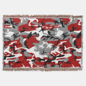 Couverture Camouflage rouge et gris, Militaire, Armée (Devant)